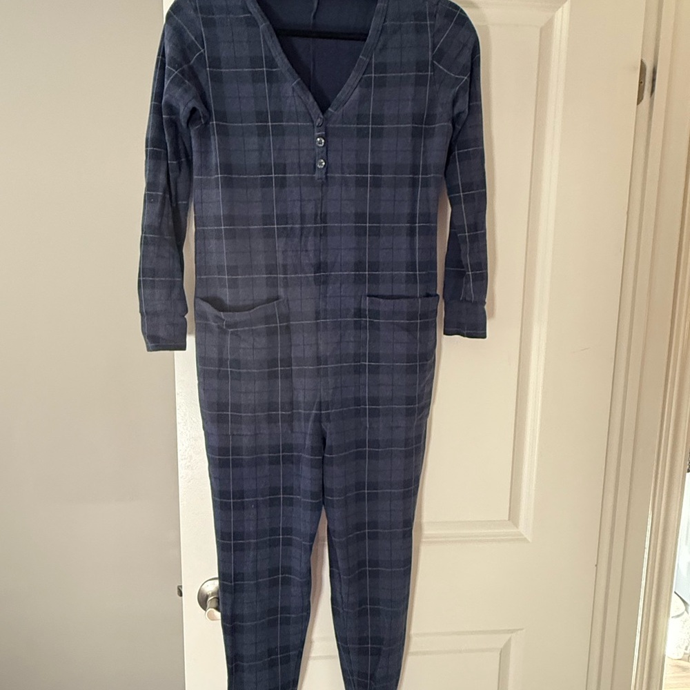 Smash + Tess Checkered Navy Kids Footie